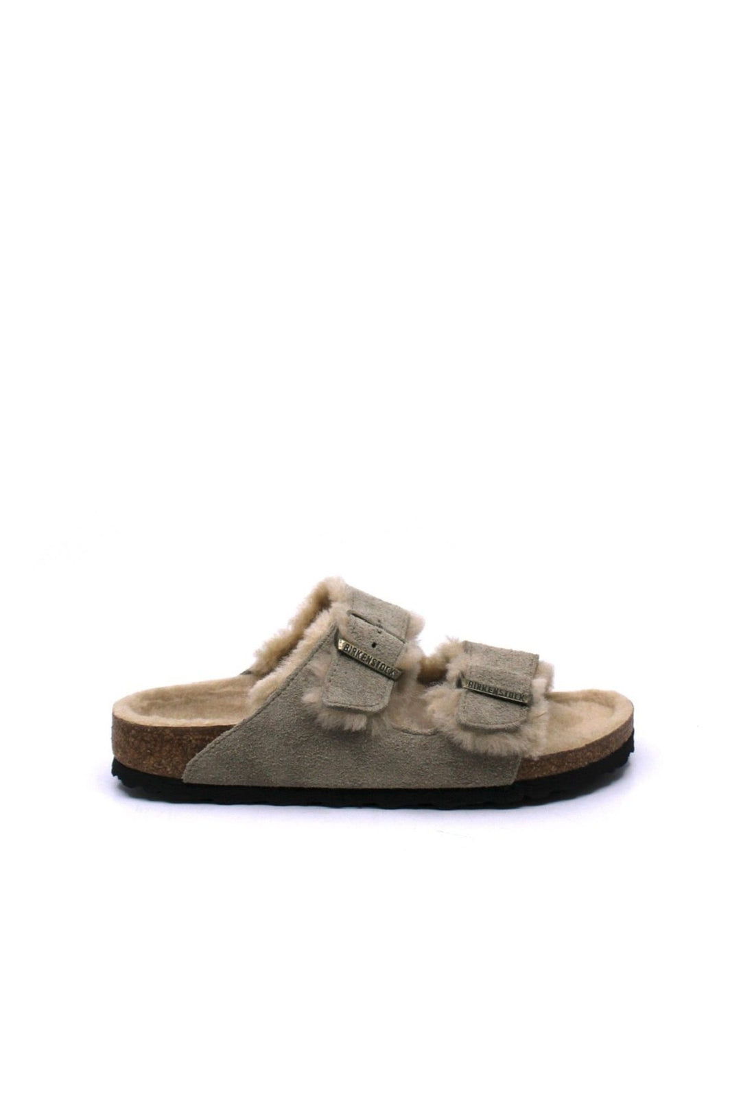 Birkenstock Arizona Shearling Taupe/Sandcastle Narrow - Dear Lucy