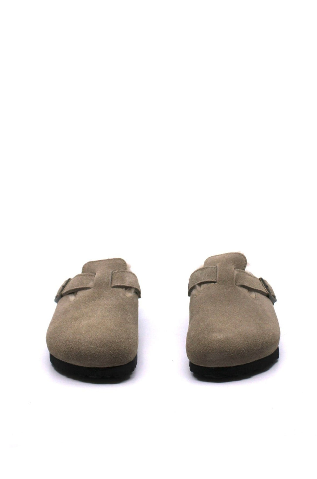 Birkenstock Boston Shearling Taupe/Sandcastle Narrow - Dear Lucy