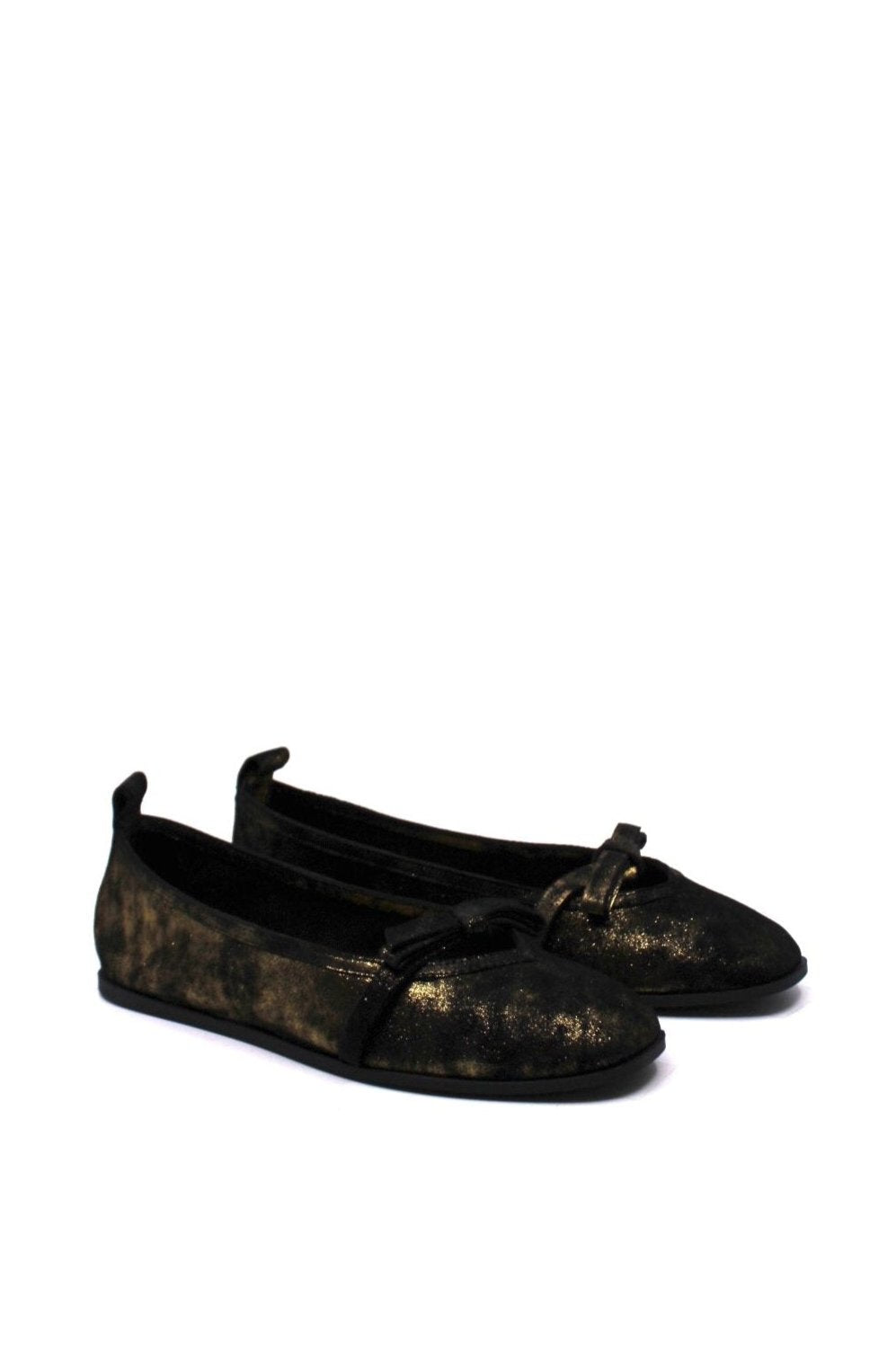 Free People Mania Bow Flat Bronze Age Metallic - Dear Lucy