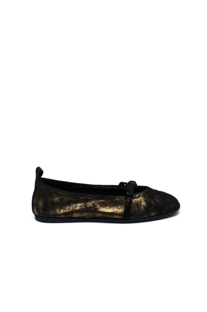 Free People Mania Bow Flat Bronze Age Metallic - Dear Lucy