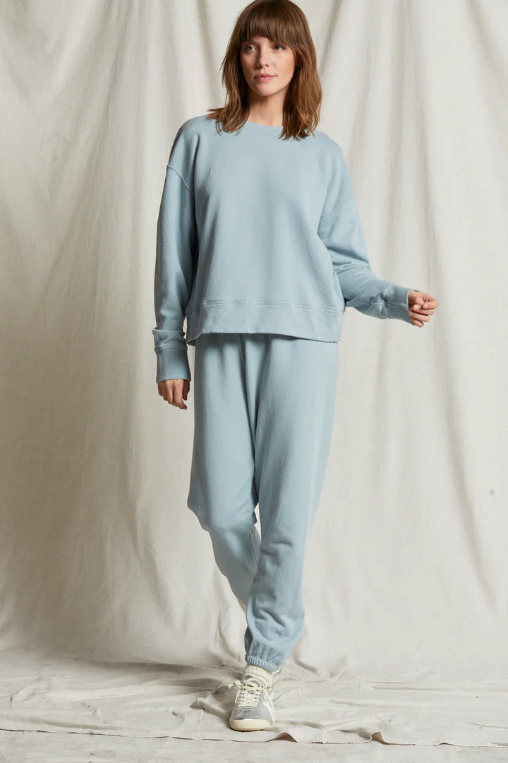 Perfectwhitetee Johnny Sweatpant in Mountain Blue - Dear Lucy