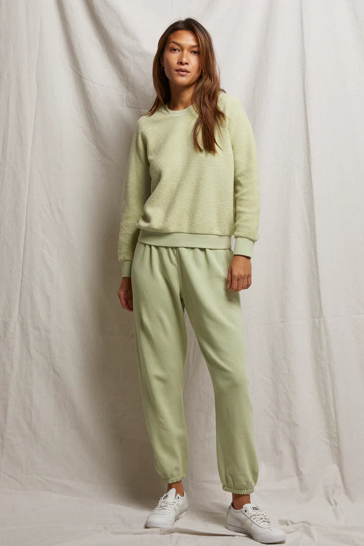 Perfectwhitetee Johnny Sweatpant in Pistachio - Dear Lucy