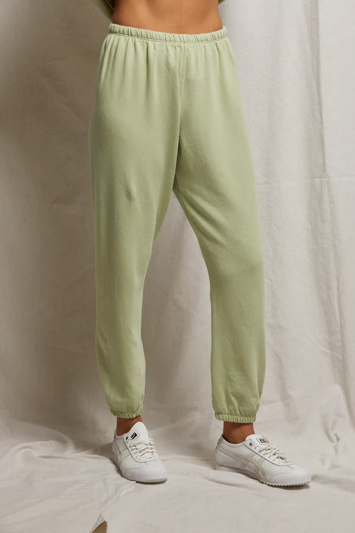 Perfectwhitetee Johnny Sweatpant in Pistachio - Dear Lucy