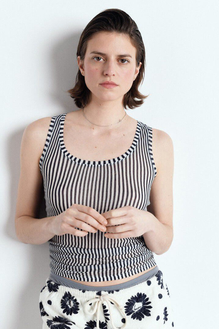 American Vintage Massachusetts Tank in Navy