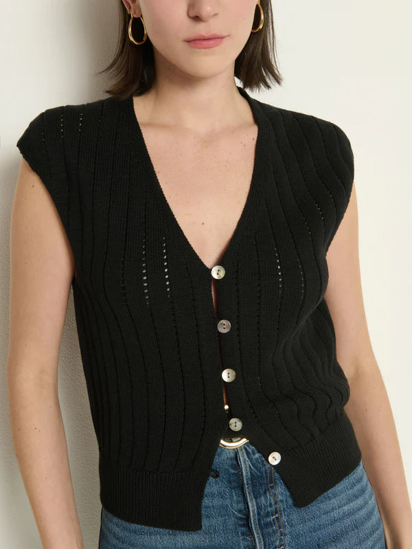 Nation LTD Morganna Sweater Vest – Black - Dear Lucy