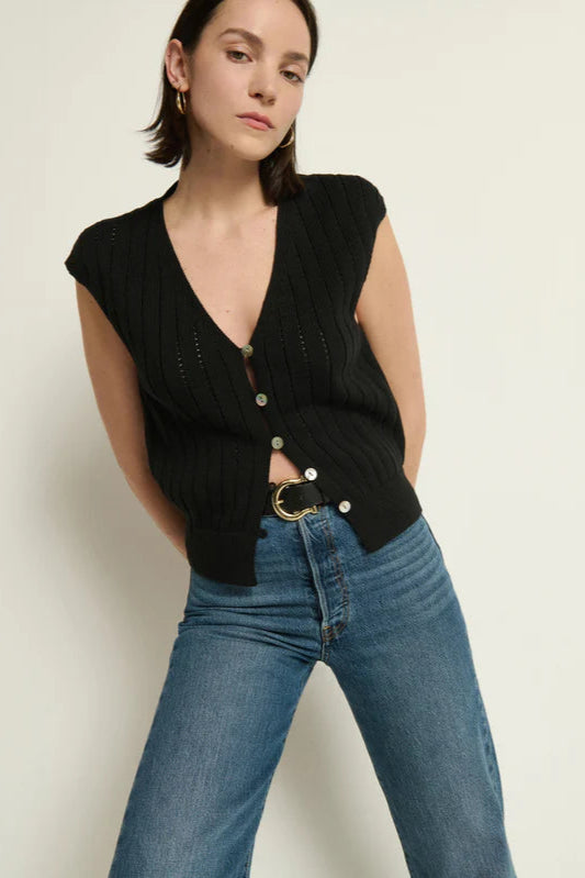 Nation LTD Morganna Sweater Vest – Black - Dear Lucy
