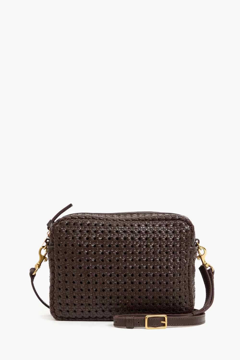 Clare V. Midi Sac – Chocolate Rattan