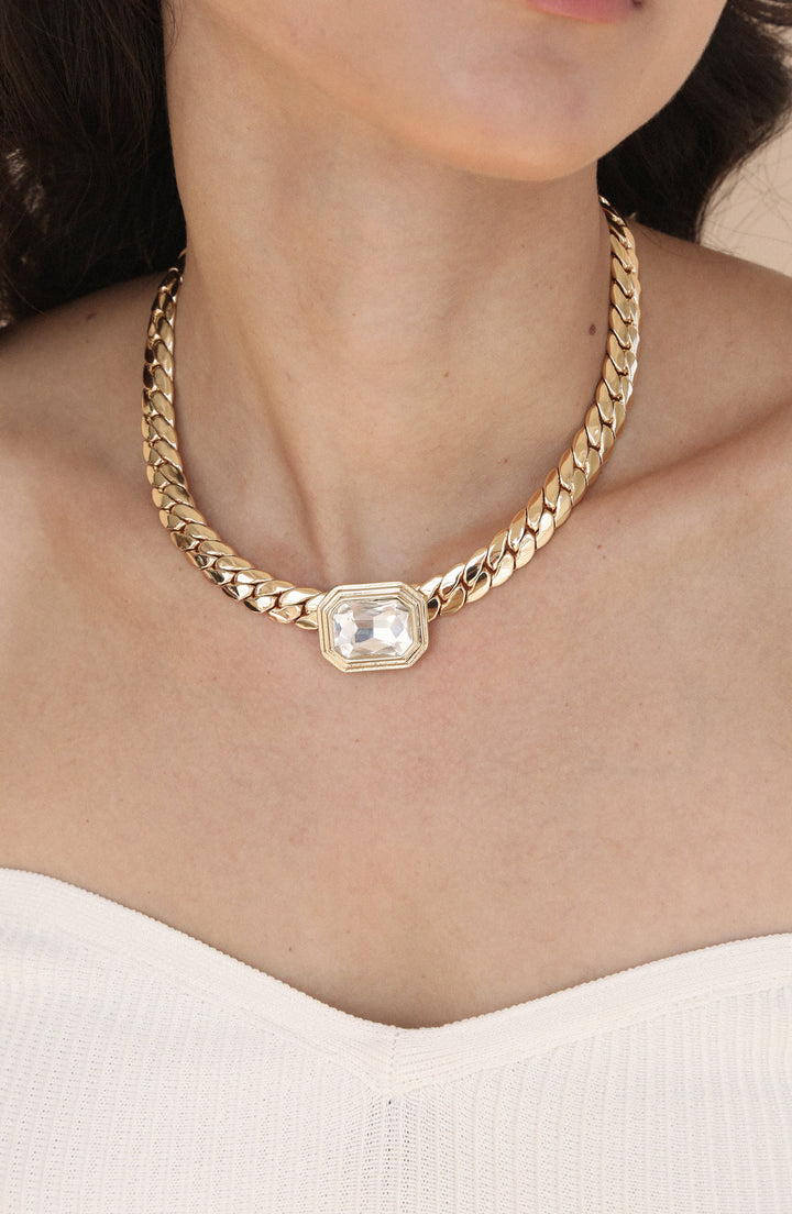 Emerald Deco Necklace - Dear Lucy