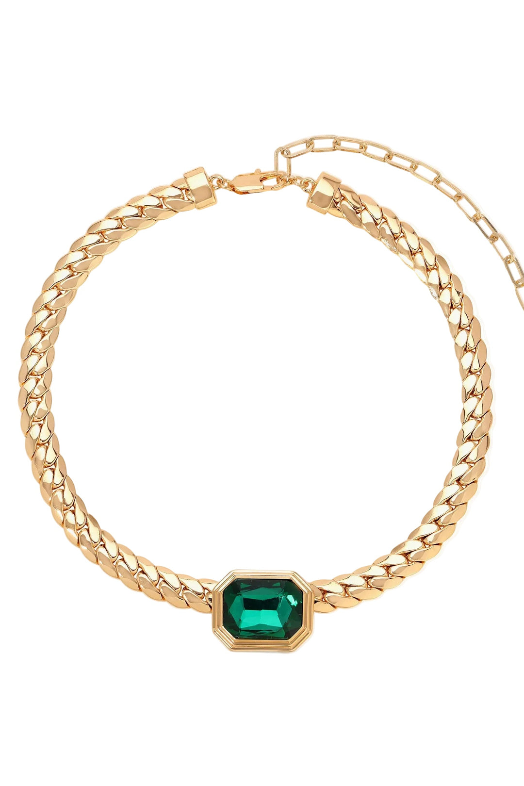 Emerald Deco Necklace - Dear Lucy
