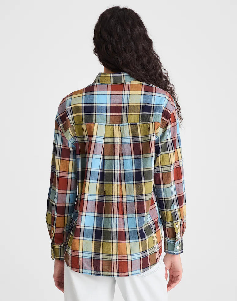 Madewell The Easy Shirt in Madras Plaid