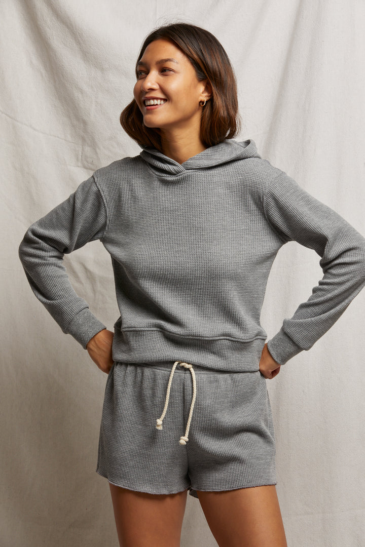 Perfectwhitetee Azalia Waffle Hoodie - Dear Lucy