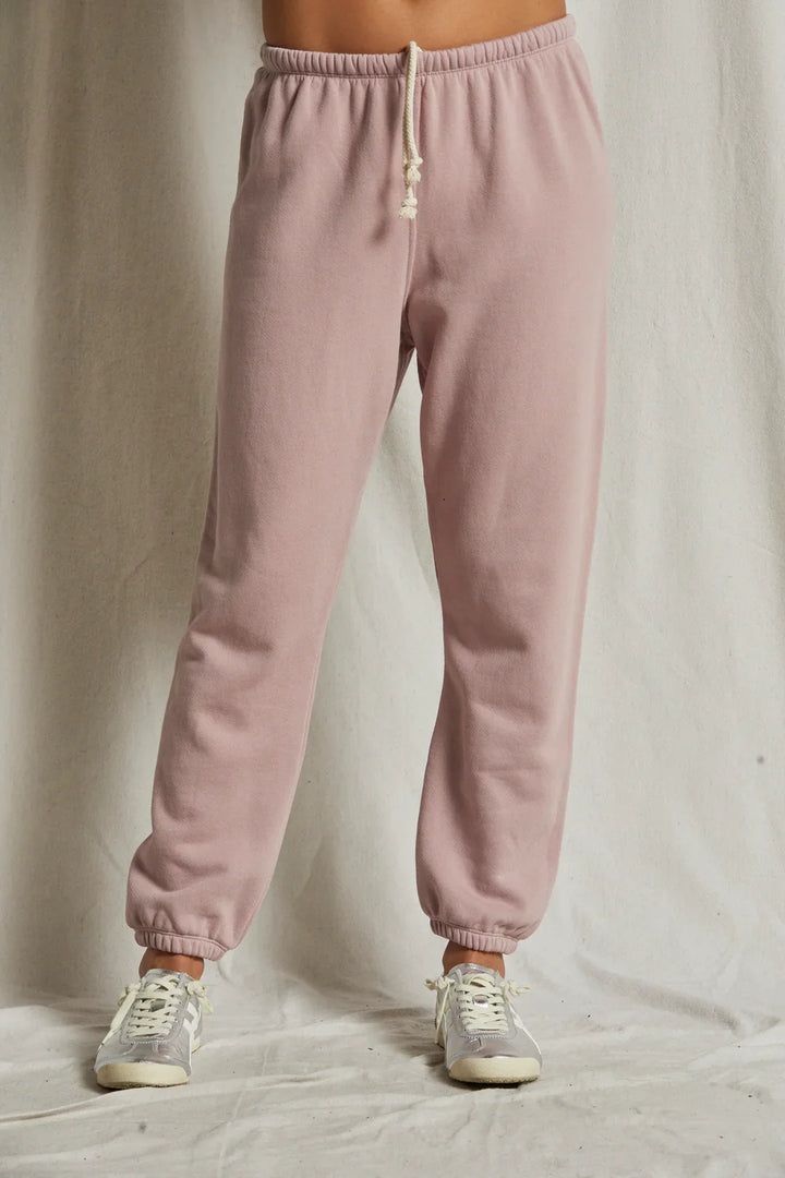 perfectwhitetee Stevie Sweatpant in Mauve - Dear Lucy