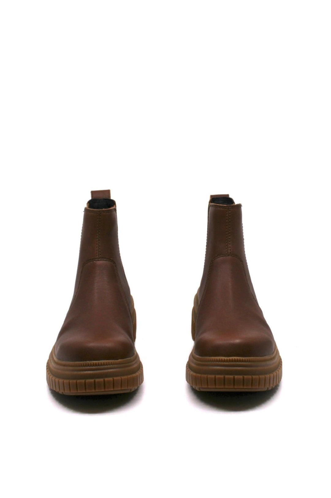Sorel ONA Ave Chelsea Boot Velvet Tan/Gum - Dear Lucy platform lug sole chelsea all weather boot featuring tan waterproof leather upper and eva slip resistant bottom 