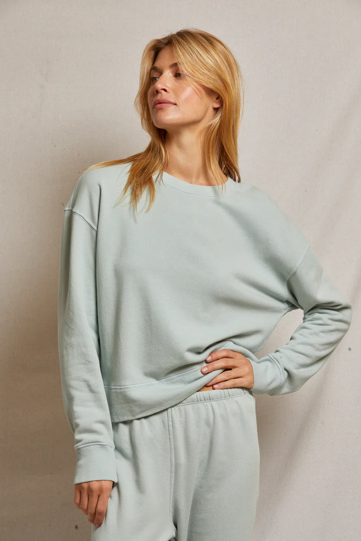 Perfectwhitetee Tyler Pullover in Fresh Mint - Dear Lucy