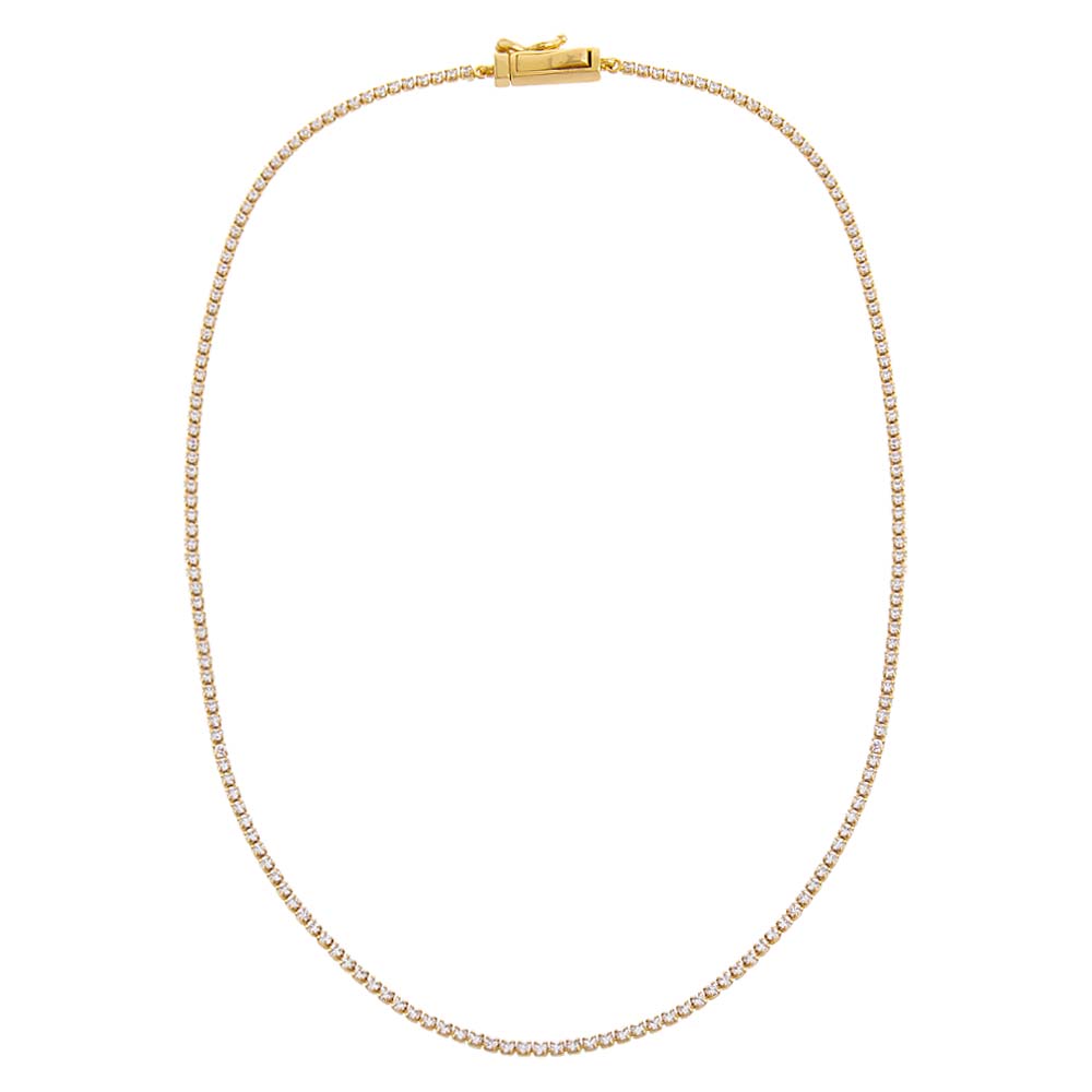 Classic Thin Tennis Necklace - Dear Lucy