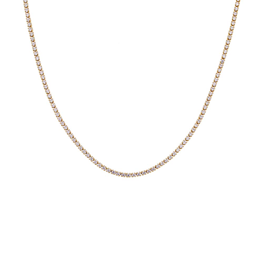 Classic Thin Tennis Necklace - Dear Lucy
