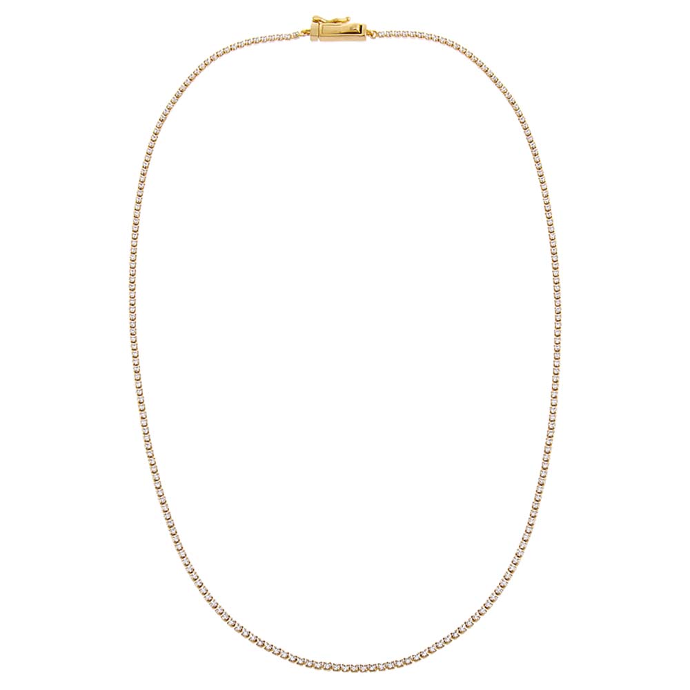 Classic Thin Tennis Necklace - Dear Lucy