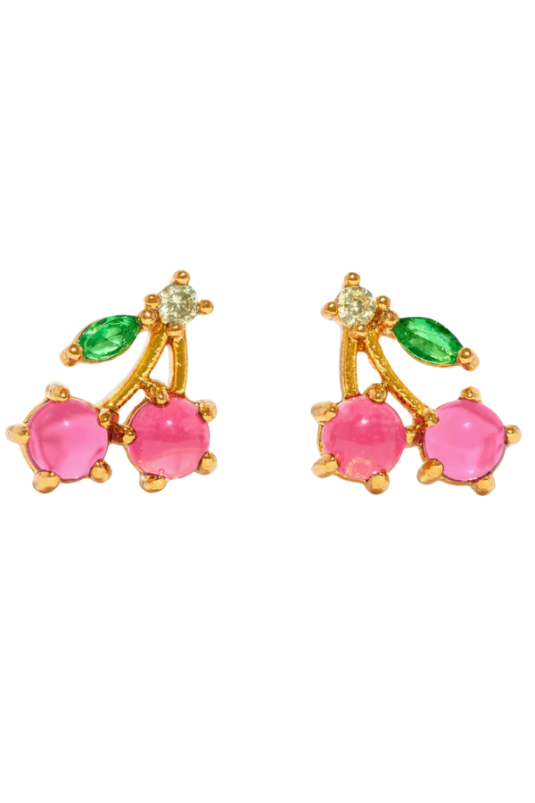 Girls Crew Cherry Stud Earrings - Dear Lucy