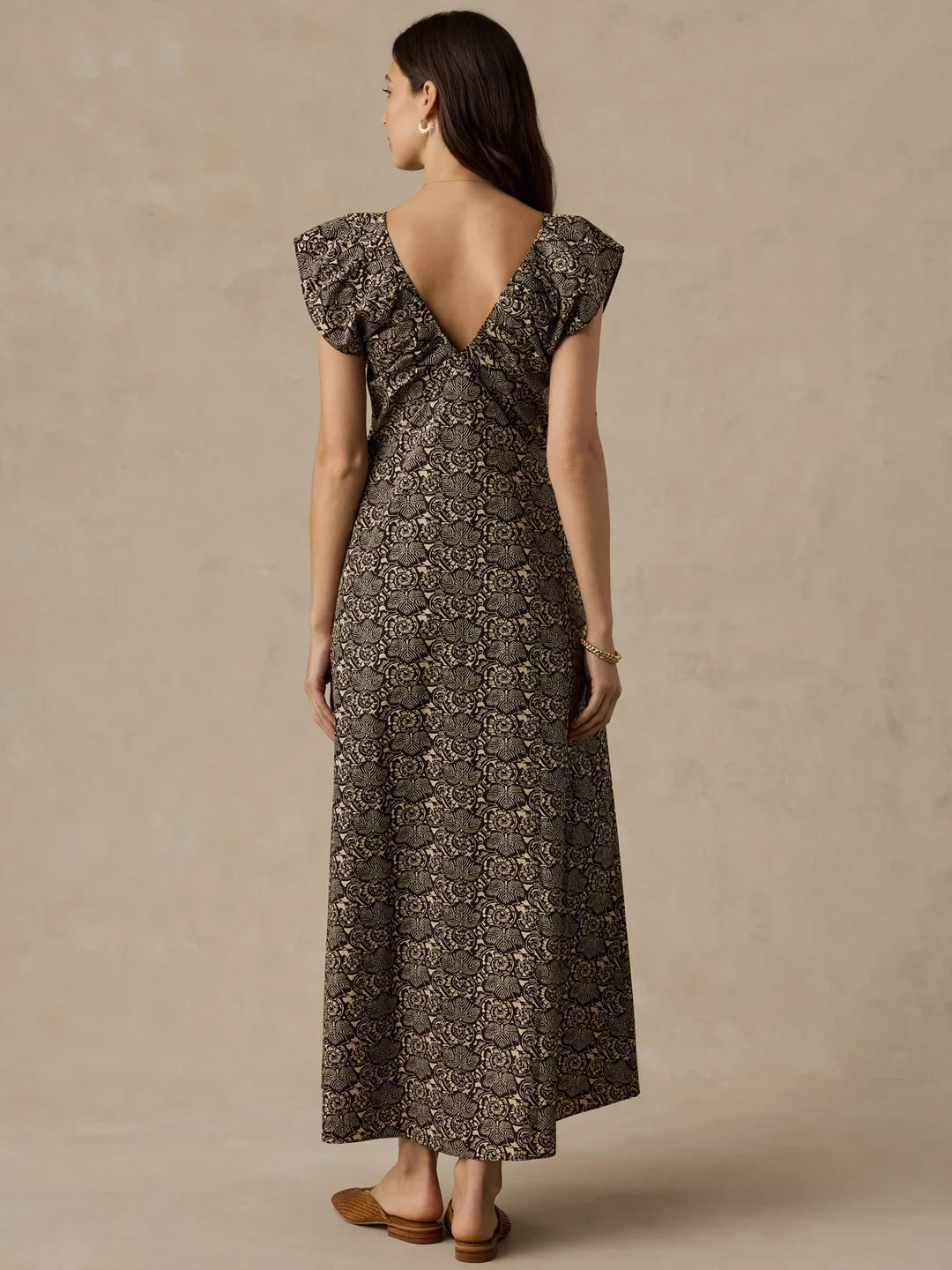 Faherty Coastal Poplin Wendi Dress – Night Bloom
