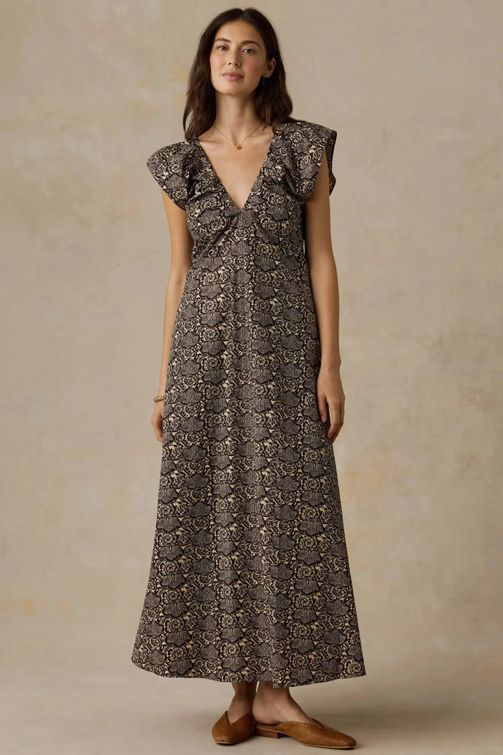 Faherty Coastal Poplin Wendi Dress – Night Bloom