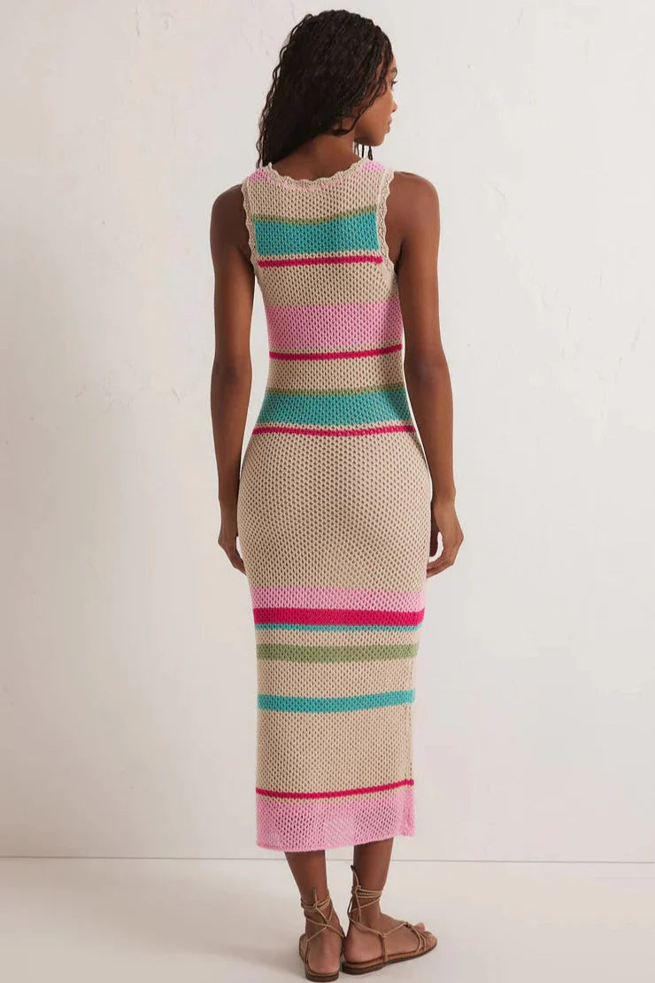Z Supply Ibiza Stripe Sweater Dress Natural - Whim BTQ