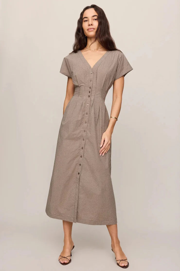 Z Supply Sanna Gingham Midi Dress