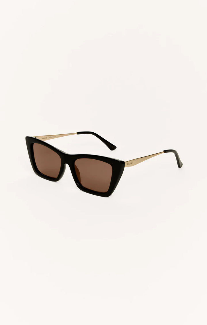 Z Supply Lookout Polished Black Brown Polarized