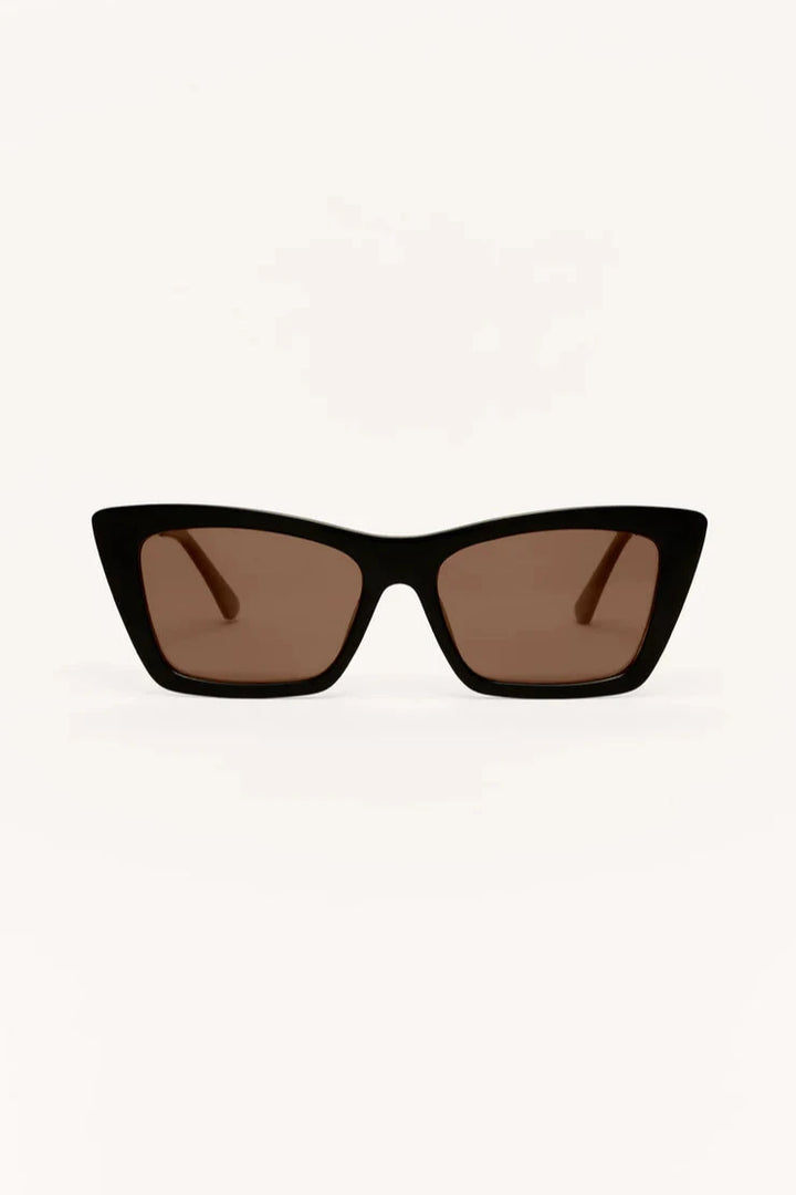Z Supply Lookout Polished Black Brown Polarized