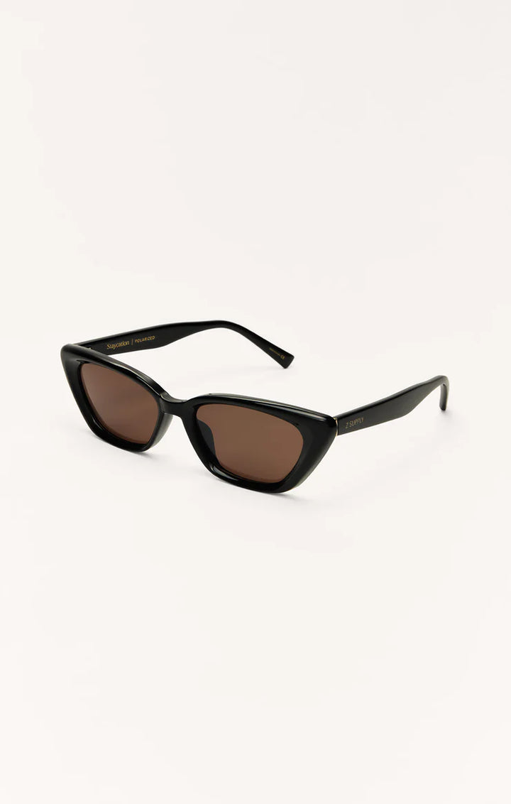 Z Supply Staycation Polished Black Brown Polarized