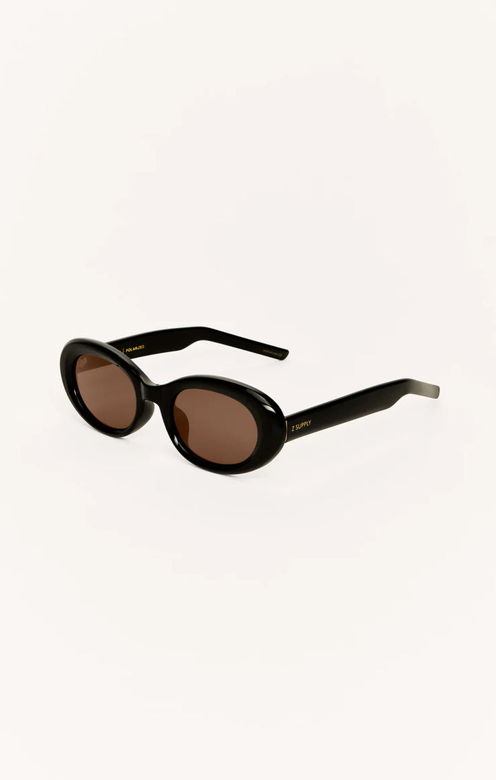 Z Supply Dayglow Polished Black Brown Polarized