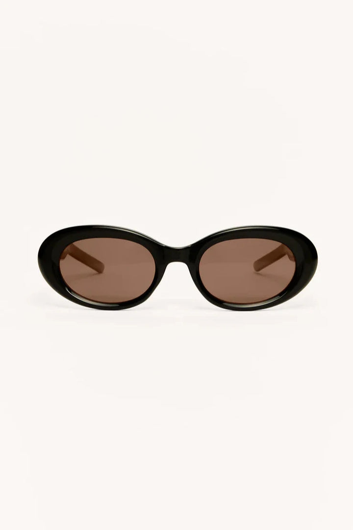 Z Supply Dayglow Polished Black Brown Polarized