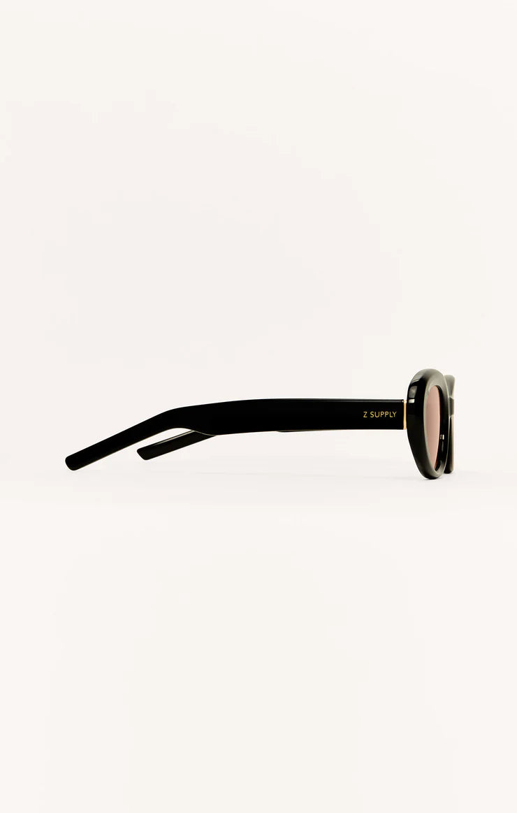 Z Supply Dayglow Polished Black Brown Polarized