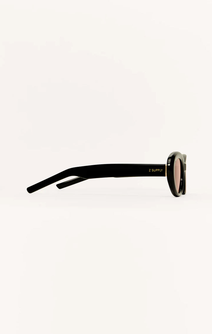 Z Supply Dayglow Polished Black Brown Polarized