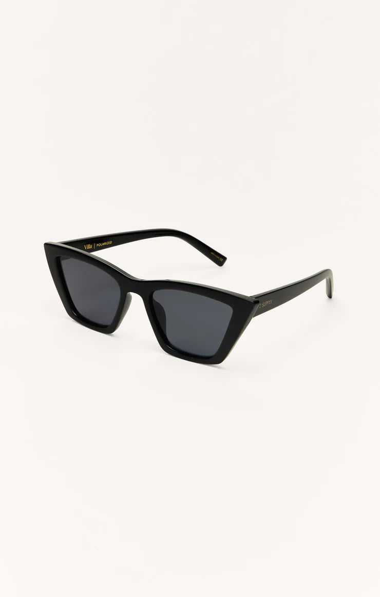Z Supply Villa Polished Black Grey Polarized