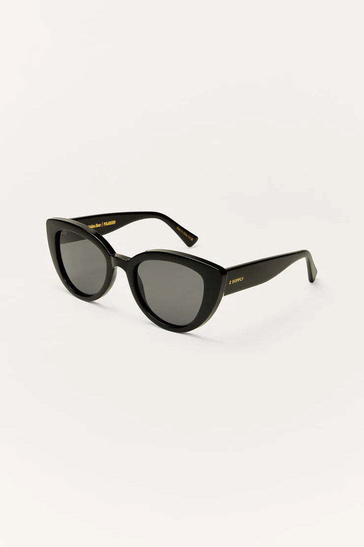 Z Supply Golden Hour Polarized Sunglasses - Black Grey Polarized - Dear Lucy