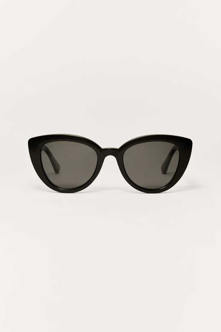 Z Supply Golden Hour Polarized Sunglasses - Black Grey Polarized - Dear Lucy