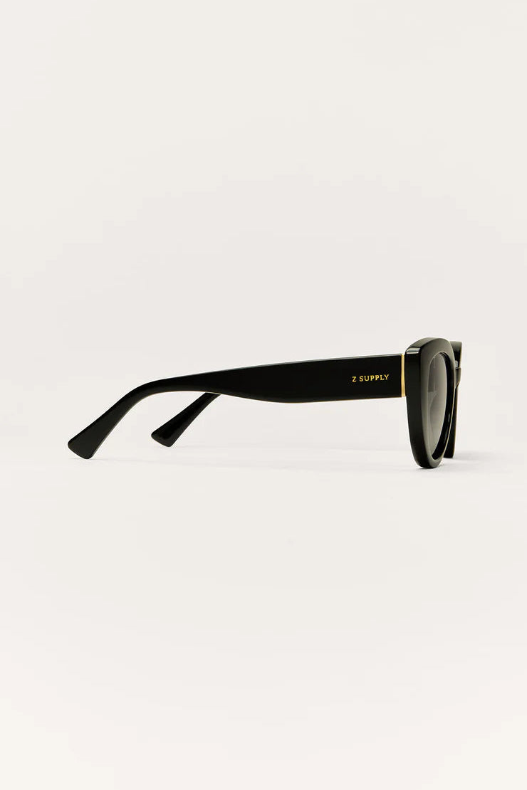 Z Supply Golden Hour Polarized Sunglasses - Black Grey Polarized - Dear Lucy