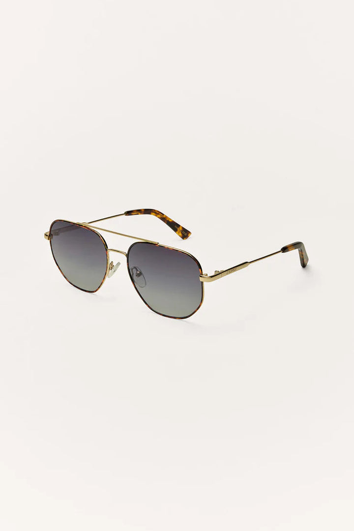 Z Supply Highway Polarized Sunglasses – Tortoise Gold Gradient