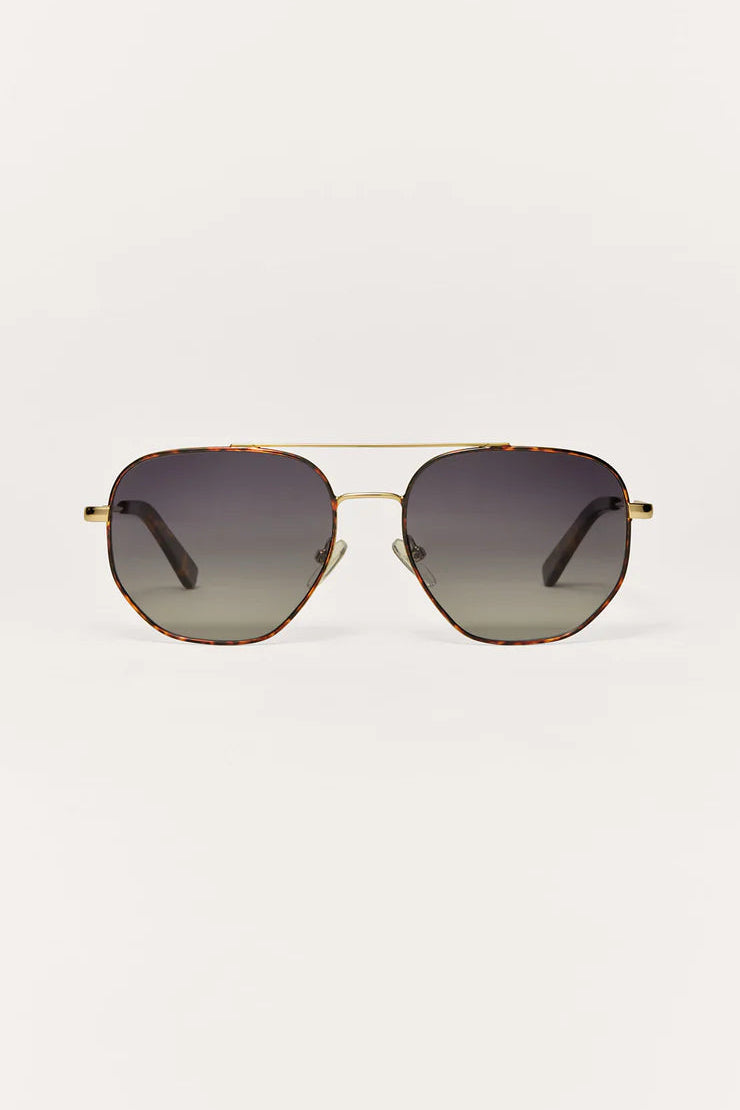 Z Supply Highway Polarized Sunglasses – Tortoise Gold Gradient