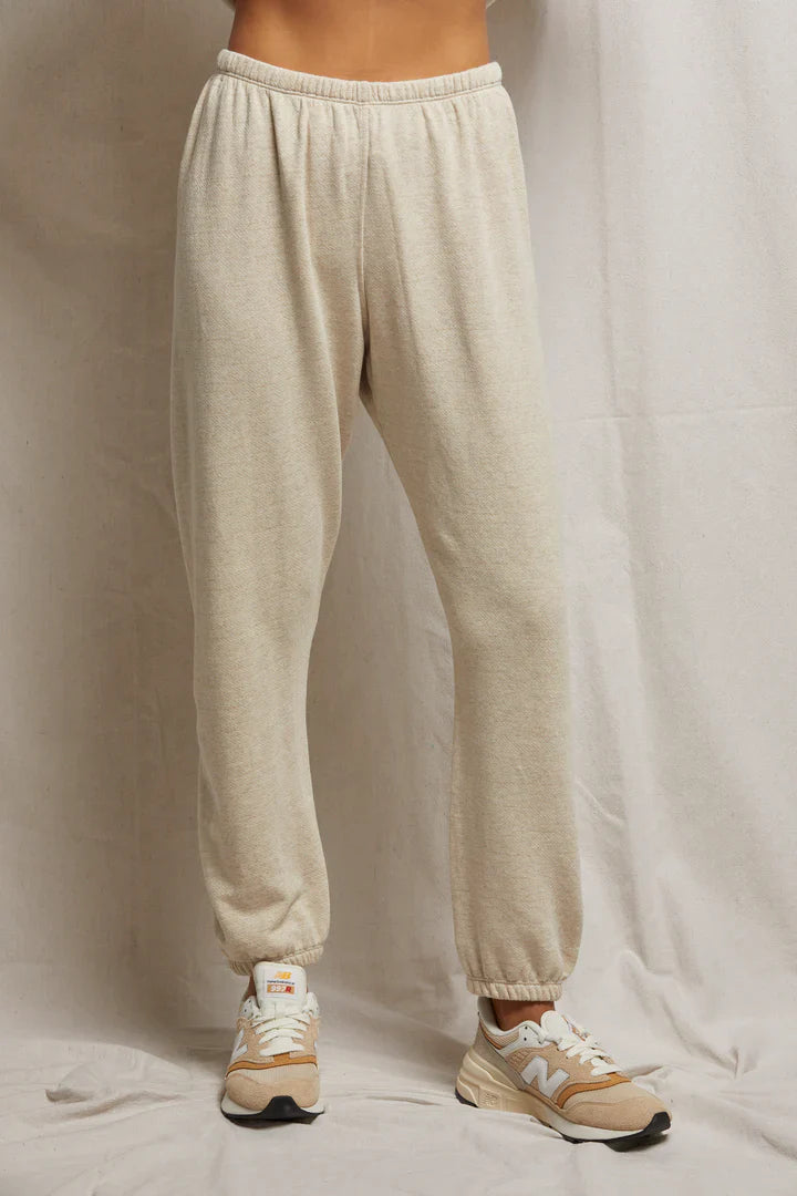 Perfectwhitetee Johnny Sweatpant in Oatmeal - Dear Lucy