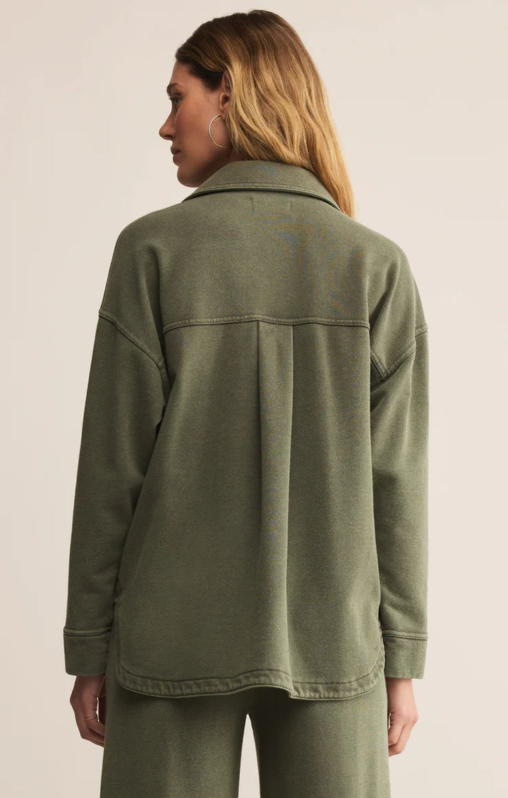 Z Supply All Day Knit Jacket – Hunter Green