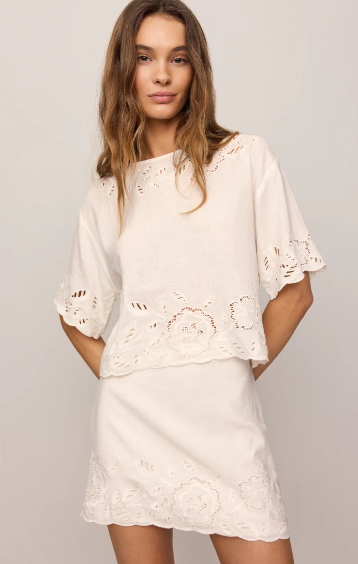 Z Supply Daya Embroidered Skirt