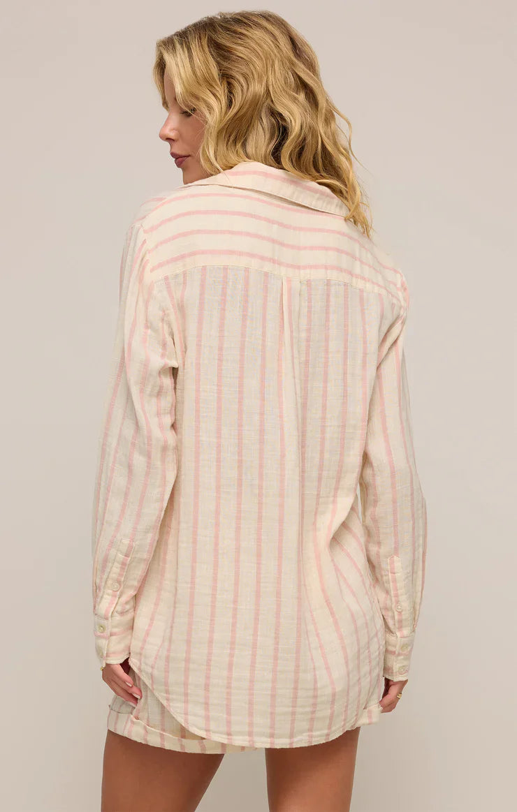 Z Supply Saturday Stripe Gauze Shirt - Dear Lucy