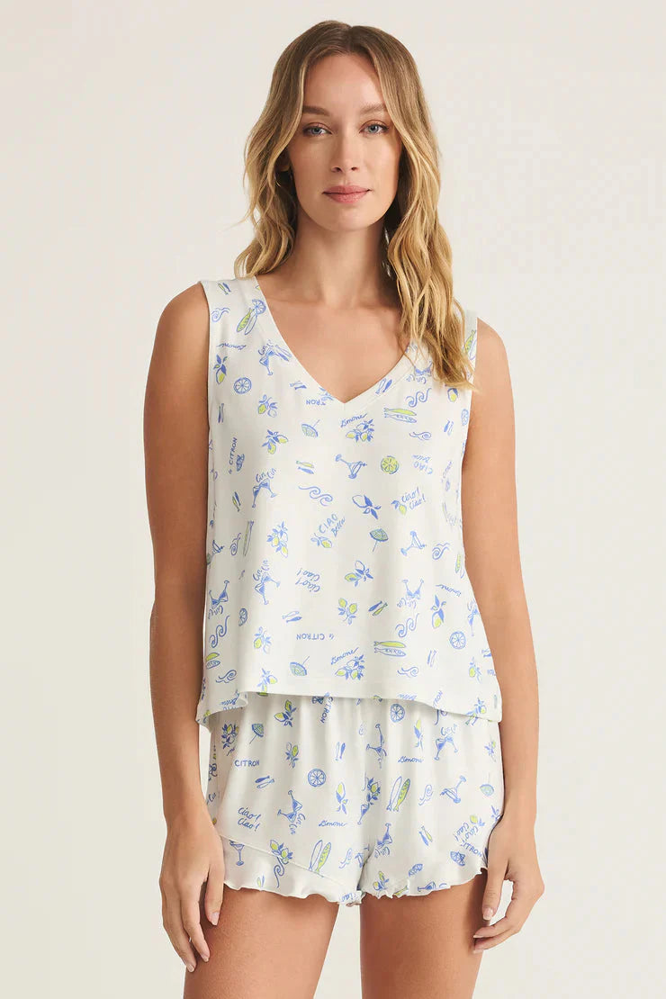 Z Supply Bridgette Citron Tank - Dear Lucy
