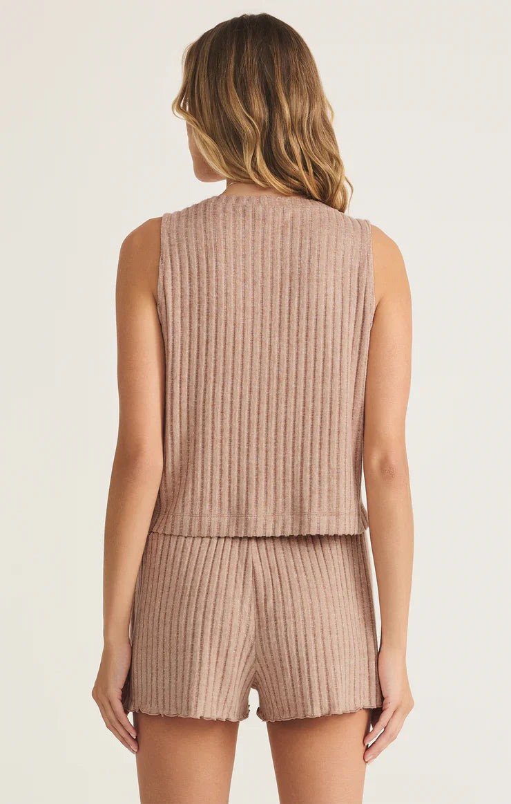Z Supply Sloane V-Neck Silky Rib Tank - Dear Lucy