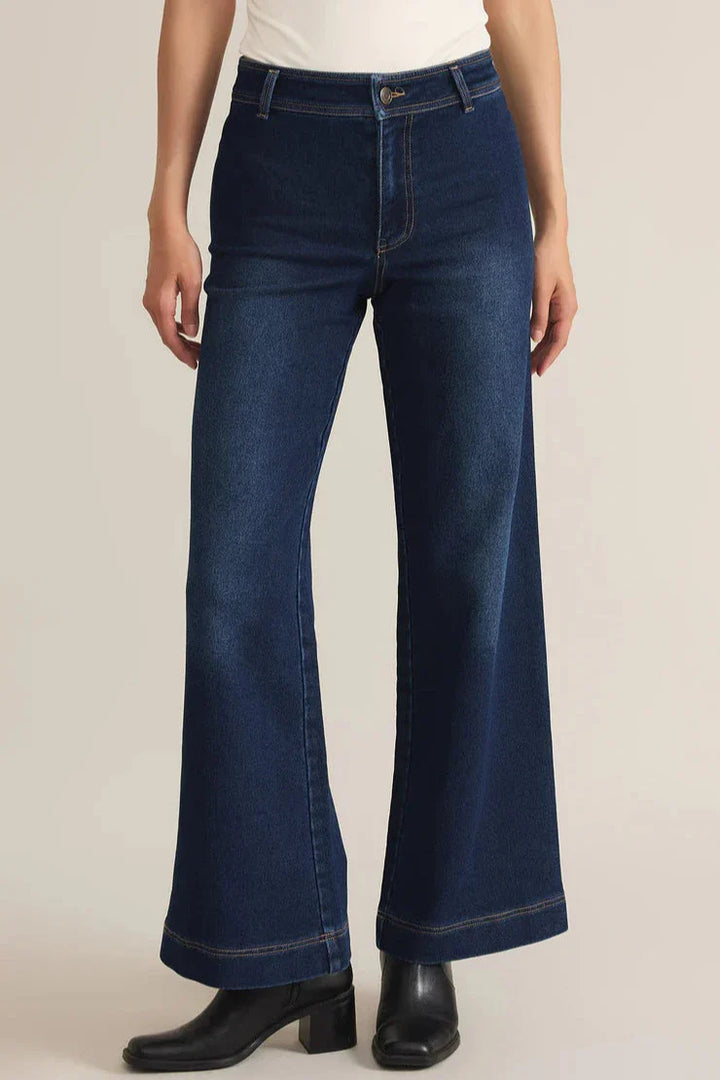 Z Supply Rilynn Wide Leg Denim Pant - Dear Lucy
