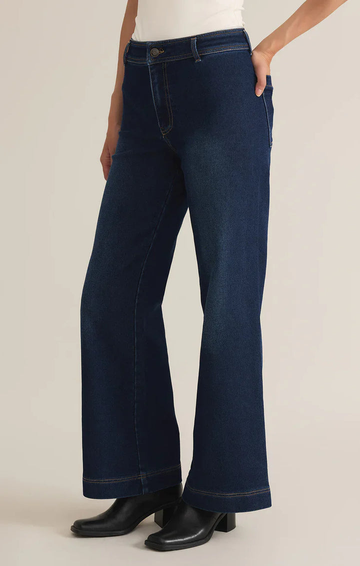 Z Supply Rilynn Wide Leg Denim Pant - Dear Lucy