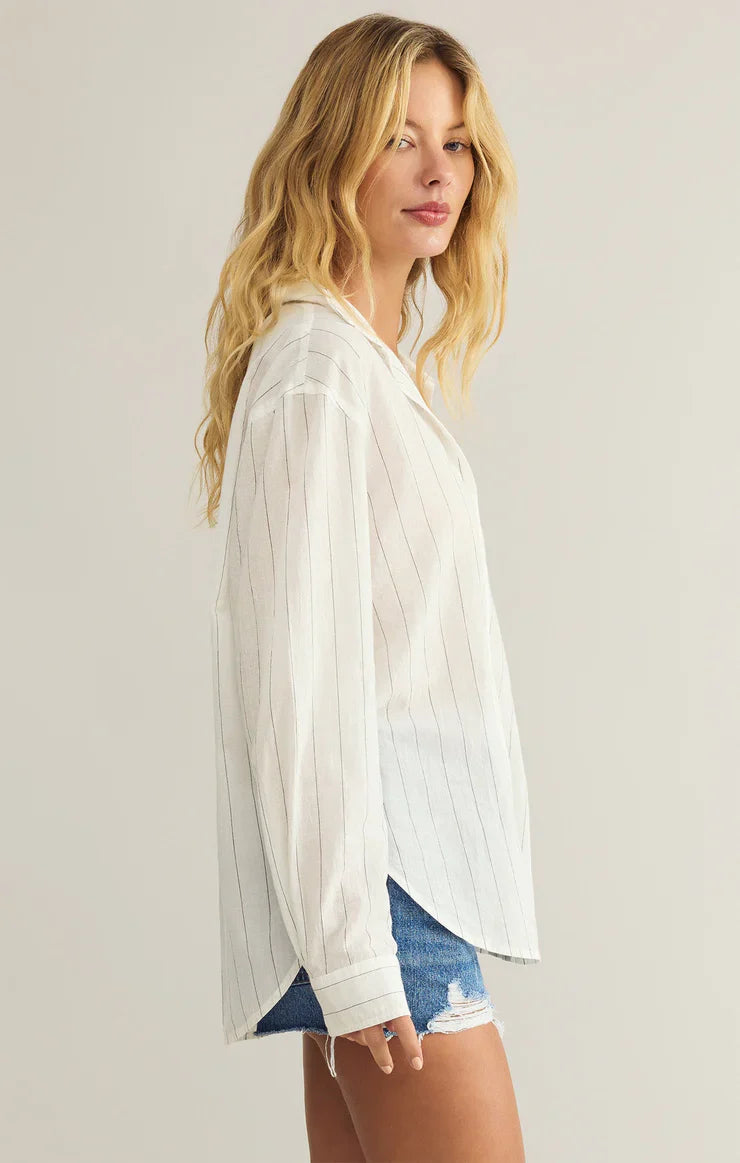 Z Supply Seaport Striped Shirt - Dear Lucy