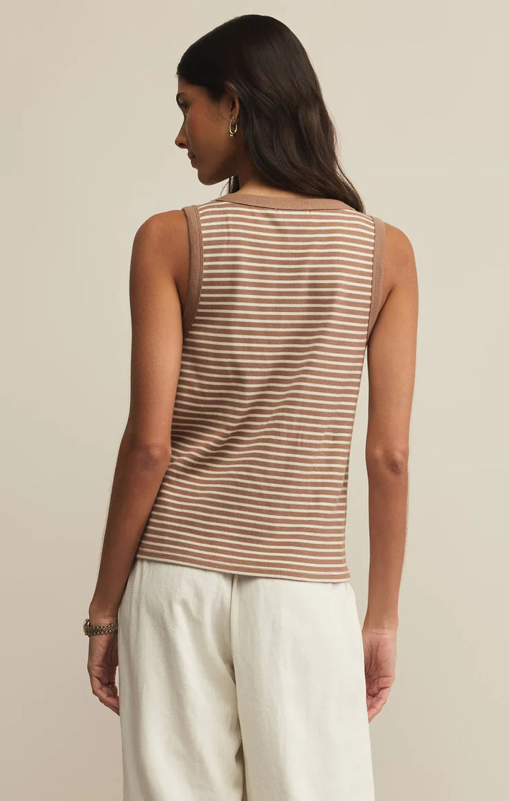 Z Supply Elin Stripe Rib Tank - Dear Lucy