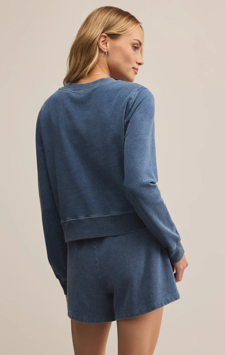 Z Supply Daily Knit Denim Cardigan – Vintage Indigo